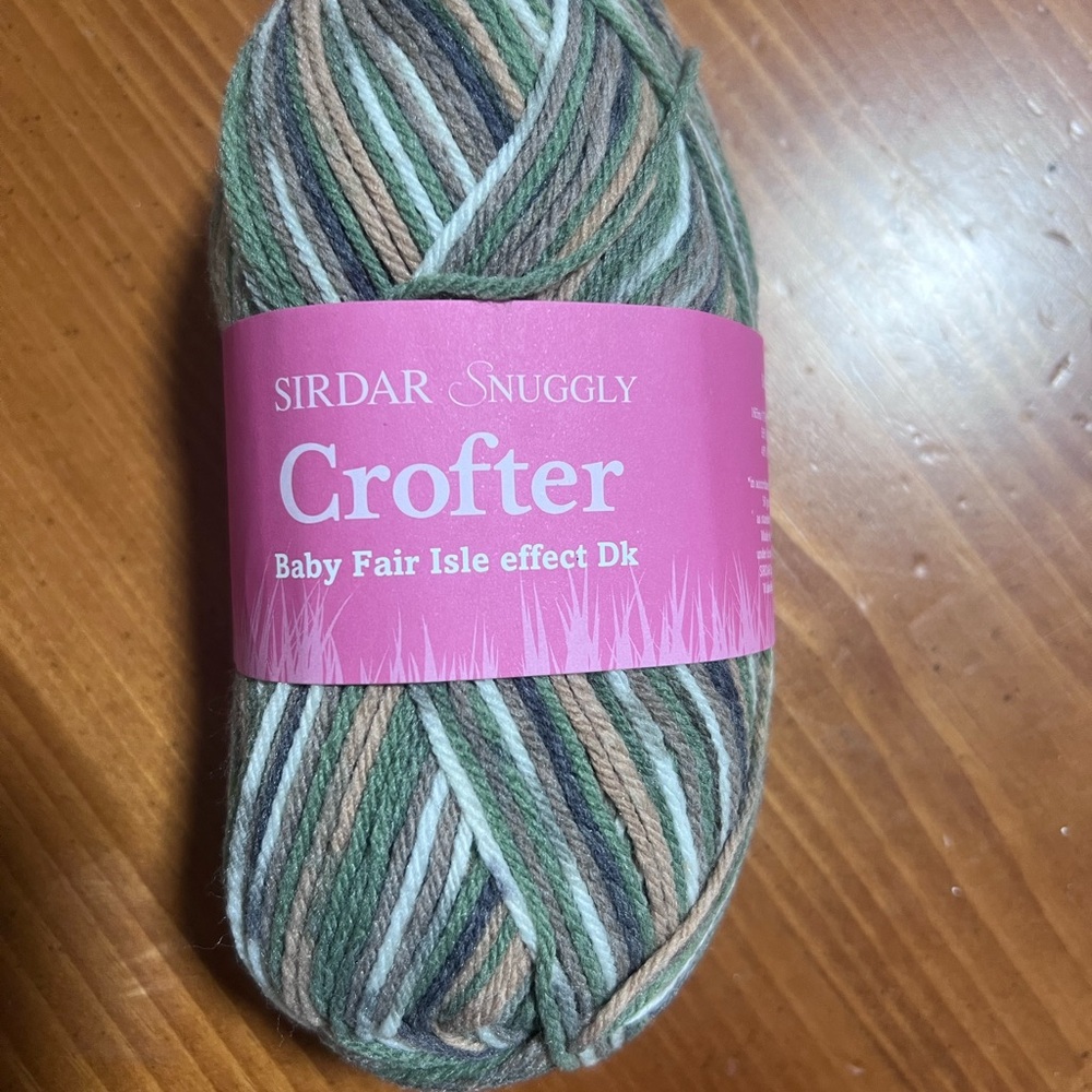 Snuggly Crofter Yarn - Green, Brown, Cream